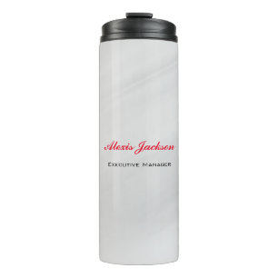 Bouteilles Isothermes Élégant style contemporain moderne gris rouge