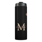 Bouteilles Isothermes Elegant Stylish Gold Glitter Burgundy Agate (Devant)