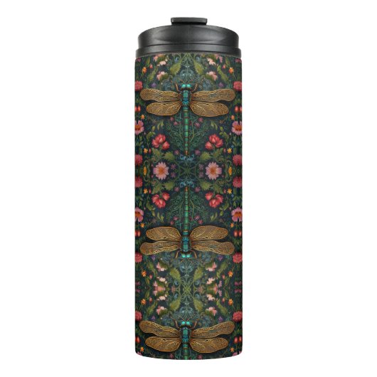 Bouteilles Isothermes Elegant Vintage dragonfly boho botanical (Devant)