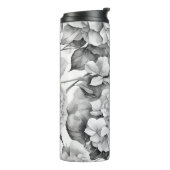 Bouteilles Isothermes Elégante aquarelle blanche grise noire (Tourné sur la gauche)