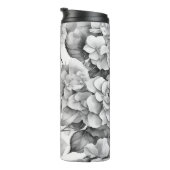 Bouteilles Isothermes Elégante aquarelle blanche grise noire (Tourné sur la droite)