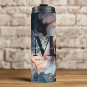 Bouteilles Isothermes Elégante aquarelle marbre Agate Parties scintillan