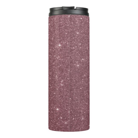 Bouteilles Isothermes Élégante lettrage Rose Gold sur Black Thermal Tu (Dos)