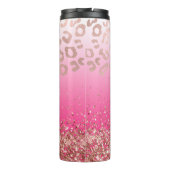 Bouteilles Isothermes Élégante Parties scintillant rose chaud Leopard Om (Dos)