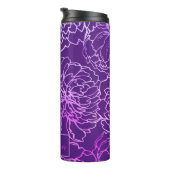 Bouteilles Isothermes Élégante prune Monogramme moderne (Tourné sur la droite)