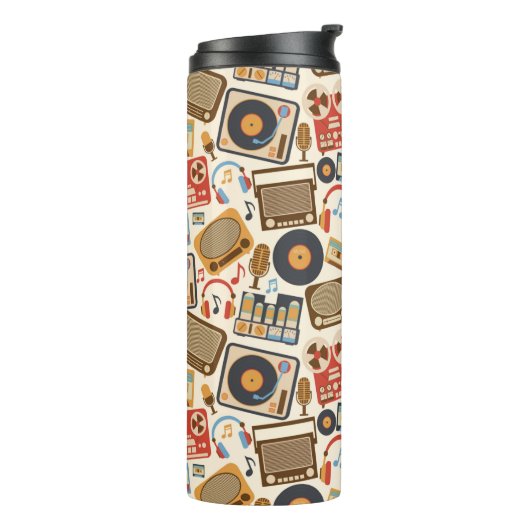 Bouteilles Isothermes Élément de musique rétro (Tourné sur la gauche)