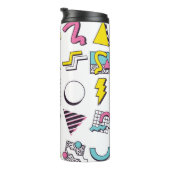 Bouteilles Isothermes Éléments de conception Pop Memphis des années 90  (Tourné sur la droite)