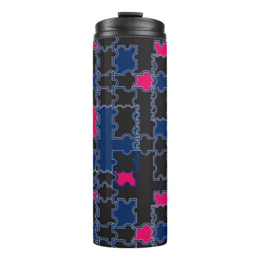 Bouteilles Isothermes éléments de pièces de puzzles Abstraits géométrie  (Devant)