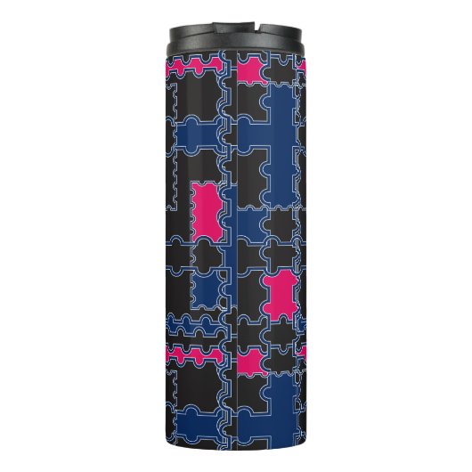 Bouteilles Isothermes éléments de pièces de puzzles Abstraits géométrie  (Dos)