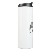 Bouteilles Isothermes éléphant géométrique, gris évêque (Tourné sur la gauche)