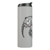 Bouteilles Isothermes éléphant géométrique, gris évêque 2 (Tourné sur la gauche)