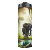 Bouteilles Isothermes Eléphant majestueux dans la nature tropicale (Devant)