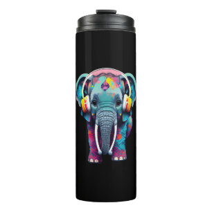 Bouteilles Isothermes Eléphant mignon bébé avec casque