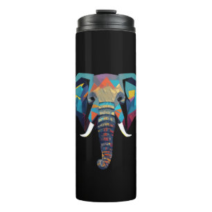 Bouteilles Isothermes Eléphant mignon faible poly illustration