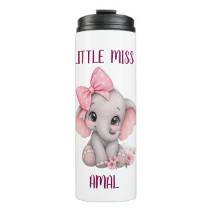 Bouteilles Isothermes Éléphant Rose Mignon Miss Custom Thermique Tumb