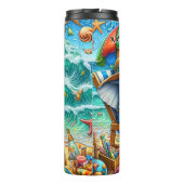 Bouteilles Isothermes Eléphant Se détendre sur une plage Vacances (Dos)