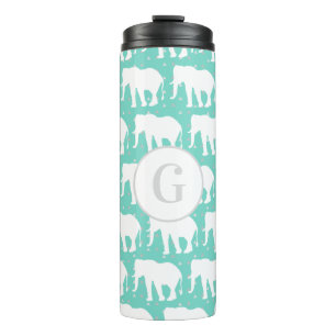 Bouteilles Isothermes Eléphants blancs bohèmes et triangles gris