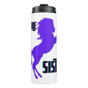 Bouteilles Isothermes Élevage de poney violet de la sœur moyenne