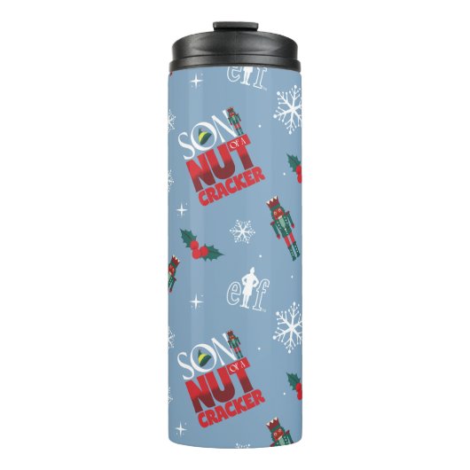 Bouteilles Isothermes Elf "Fils d'un Noisette" Motif d'hiver (Devant)
