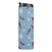 Bouteilles Isothermes Elf "Fils d'un Noisette" Motif d'hiver (Tourné sur la droite)