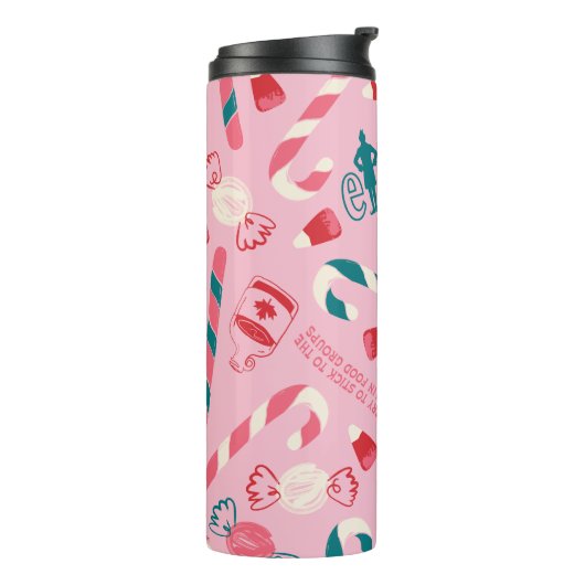 Bouteilles Isothermes Elf Holiday Candy Motif (Tourné sur la gauche)