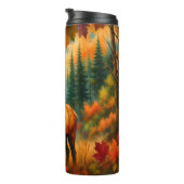 Bouteilles Isothermes Elk d'automne, Scène forestière animée (Tourné sur la droite)