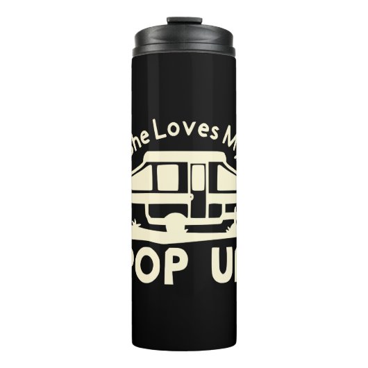 Bouteilles Isothermes Elle Aime Mon Pop-Up #USAPatriotGraphics © (Devant)
