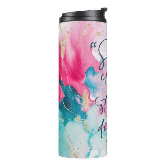 Bouteilles Isothermes Elle est habillée en force Proverbe (Tourné sur la gauche)