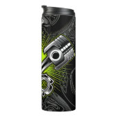 Bouteilles Isothermes Emblème de mécanique industrielle des pistons croi (Tourné sur la droite)