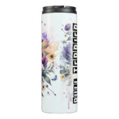 Bouteilles Isothermes Embrace florale de papillon Bull Terrier (Dos)