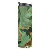 Bouteilles Isothermes Emerald Elegance : Gold Marble Luxe (Tourné sur la droite)