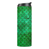 Bouteilles Isothermes Emerald Green Dragon Scale Motif (Tourné sur la gauche)