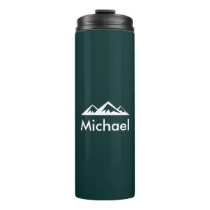Bouteilles Isothermes Emerald Green Mountain personnalisée