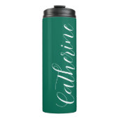 Bouteilles Isothermes Emerald Green Stylisé Mariage Bridesmaid (Devant)