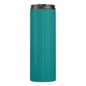 Bouteilles Isothermes Emerald Green White Elegant Minimal Customisé (Dos)