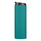 Bouteilles Isothermes Emerald Green White Elegant Minimal Customisé (Tourné sur la droite)