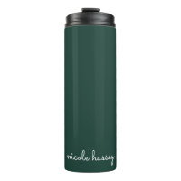 Émeraude verte | Moderne Monogramme élégant