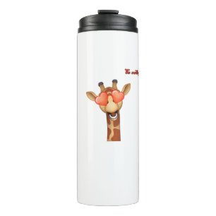 Bouteilles Isothermes emoji heureux yeux d'amour girafe visage