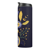 Bouteilles Isothermes Empreinte de fées serpent et floral (Tourné sur la droite)