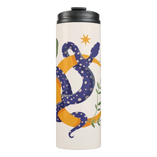 Bouteilles Isothermes Empreinte de fées serpent et floral (Devant)