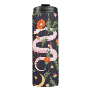 Bouteilles Isothermes Empreinte de fées serpent et floral