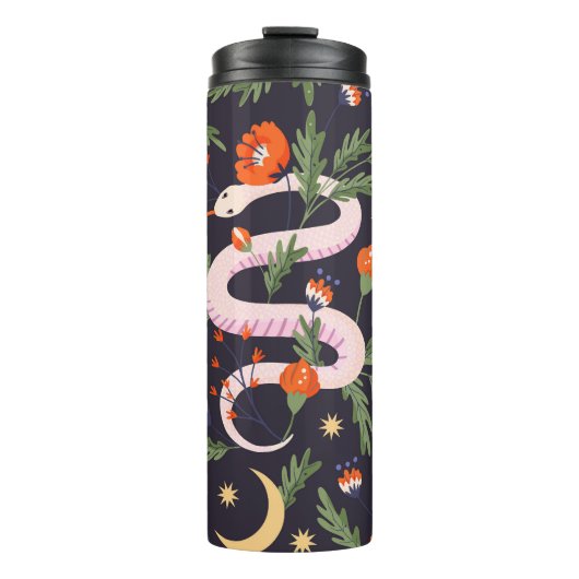 Bouteilles Isothermes Empreinte de fées serpent et floral (Devant)