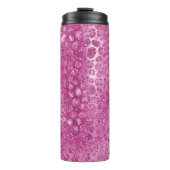 Bouteilles Isothermes Empreinte de léopard blanc rose (Devant)