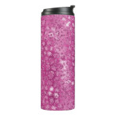 Bouteilles Isothermes Empreinte de léopard blanc rose (Tourné sur la gauche)