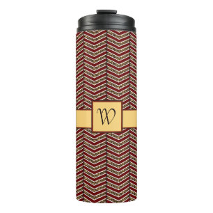 Bouteilles Isothermes Empreinte de léopard Chevron Thermal Tumbler