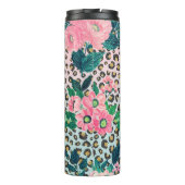 Bouteilles Isothermes Empreinte de léopard de Parties scintillant floral (Dos)