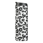 Bouteilles Isothermes Empreinte de léopard en noir et blanc avec gris (Tourné sur la droite)