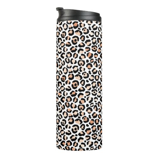 Bouteilles Isothermes Empreinte de léopard noir blanc Peach      (Tourné sur la droite)