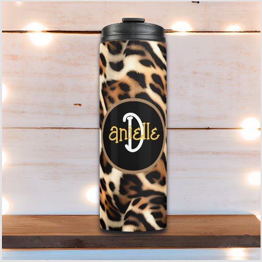 Bouteilles Isothermes Empreinte de léopard personnalisé