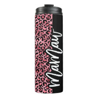 Empreinte de léopard rose et noir MaMaw Tumbler th